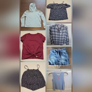 Bundle of Abercrombie Kids Shirts Size 11/12 and 13/14 (7 Items)